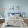 Urban Habitat Blue Sydney Cotton Reversible Coverlet Set -7pc -QUILTS Sales unnamed file 4507