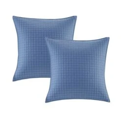 Urban Habitat Blue Sydney Cotton Reversible Coverlet Set -7pc -QUILTS Sales unnamed file 4510