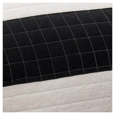 Lush Decor Stripe 3 Piece Quilt Set - Lush Décor Navy/white 4 Lush Decor Stripe 3 Piece Quilt Set - Lush Décor Navy/white - Image 2