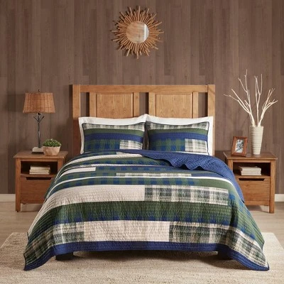 Woolrich Spruce Hill Cotton Quilt Set Green 4 Woolrich Spruce Hill Cotton Quilt Set Green - Image 2