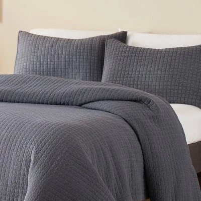 Sleep Soft Quilt & Sham Set - ED Ellen DeGeneres Blue 4 Sleep Soft Quilt & Sham Set - ED Ellen DeGeneres Blue - Image 2