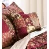 Plow & Hearth Cranberry Floral Patchwork Quilt Set, in Queen Size -QUILTS Sales unnamed file 4586