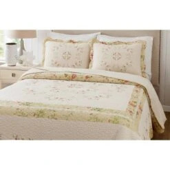 Prairie Bloom Bedspread - Mary Jane's Home Yellow -QUILTS Sales unnamed file 4611