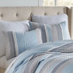 Santander Comforter Set - Blue, Grey & White - Levtex Home -QUILTS Sales unnamed file 4630