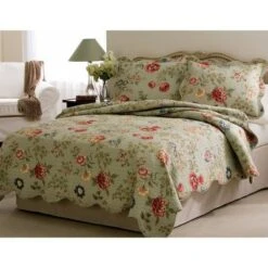 Pem-America Edens Garden Quilt Set Assorted Greens 8 Pem-America Edens Garden Quilt Set Assorted Greens -QUILTS Sales unnamed file 464