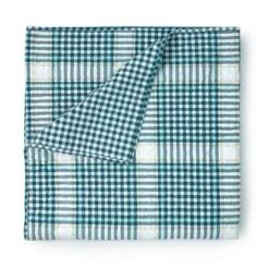 Jamie Organic Quilt Set Blue - Martha Stewart -QUILTS Sales unnamed file 4640