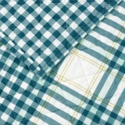 Jamie Organic Quilt Set Blue - Martha Stewart -QUILTS Sales unnamed file 4643