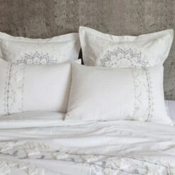 Harleson Medallion Comforter Set - White & Grey - Levtex Home -QUILTS Sales unnamed file 4647