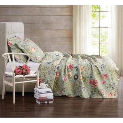 Pem-America Edens Garden Quilt Set Assorted Greens 6 Pem-America Edens Garden Quilt Set Assorted Greens - Image 4