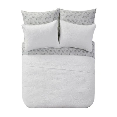 Seashells Bed in a Bag Quilt Set White - VCNY 4 Seashells Bed in a Bag Quilt Set White - VCNY - Image 2