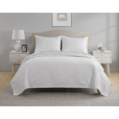 Seashells Bed in a Bag Quilt Set White - VCNY 9 Seashells Bed in a Bag Quilt Set White - VCNY - Image 7