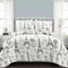 Lush Decor Paris Bonjour Quilt Set - Lush Décor Black/white 2 Lush Decor Paris Bonjour Quilt Set - Lush Décor Black/white -QUILTS Sales unnamed file 4709