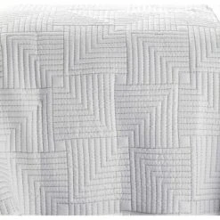 Full/Queen Maze Quilt Set White - City Scene -QUILTS Sales unnamed file 4779