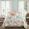 Madison Park Coral Ocean View Printed Quilt Set 6pc -QUILTS Sales unnamed file 4795