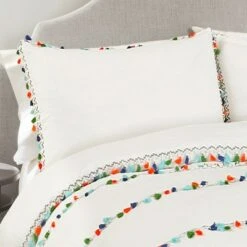 Lush Decor White Boho Tassel Comforter Set - Lush Décor -QUILTS Sales unnamed file 4819