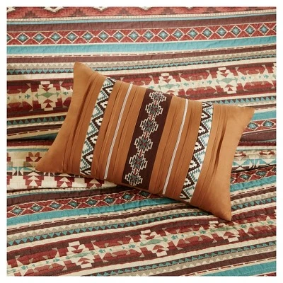 Madison Park Duncan Printed Quilt Set 6pc Spice 4 Madison Park Duncan Printed Quilt Set 6pc Spice - Image 2