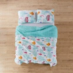 Homthreads Playa Vista Quilt Set Blue -QUILTS Sales unnamed file 4853