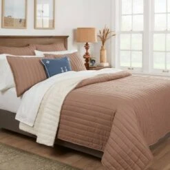 Reversible Faux Fur & Flannel Quilt - Threshold™ Cream