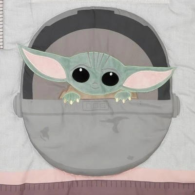 Lambs & Ivy Star Wars The Child Baby Yoda Nursery 3-Piece Baby Crib Bedding Set 8 Lambs & Ivy Star Wars The Child Baby Yoda Nursery 3-Piece Baby Crib Bedding Set - Image 6