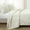 Lush Decor 3pc Avon Textured Ruffle Quilt Set - Lush Décor White -QUILTS Sales unnamed file 4911