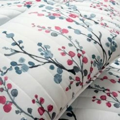 Lush Decor 3pc Mirabelle Watercolor Floral Reversible Quilt Set Blue/Coral - Lush Décor -QUILTS Sales unnamed file 4919