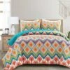 Lush Decor Boho Chevron Quilt Set - Lush Décor Multicolor -QUILTS Sales unnamed file 4931
