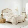 Laura Ashley Breezy Floral Quilt Sham Set Pink -QUILTS Sales unnamed file 4937
