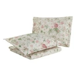 Laura Ashley Breezy Floral Quilt Sham Set Pink -QUILTS Sales unnamed file 4942
