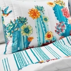Lush Decor Southwest Vibrant Cactus Reversible Oversized Quilt Set - Lush Décor -QUILTS Sales unnamed file 4961