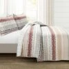 Lush Decor Southwest Stripe Quilt & Sham Set Red/Neutral - Lush Décor 2 Lush Decor Southwest Stripe Quilt & Sham Set Red/Neutral - Lush Décor -QUILTS Sales unnamed file 4982
