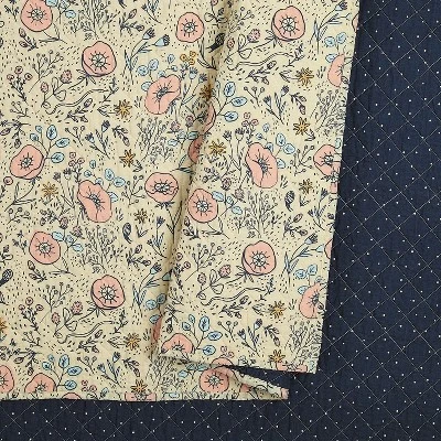 3pc Full/Queen Provencal Poppies Quilt Set Pink - Hello Lucky for Makers Collective 5 3pc Full/Queen Provencal Poppies Quilt Set Pink - Hello Lucky for Makers Collective - Image 3