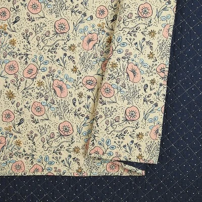 3pc Full/Queen Provencal Poppies Quilt Set Pink - Hello Lucky for Makers Collective 6 3pc Full/Queen Provencal Poppies Quilt Set Pink - Hello Lucky for Makers Collective - Image 4