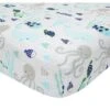 Lambs & Ivy Oceania 6-Piece Baby Crib Bedding Set - Blue Ocean, Nautical, Aquatic, Whale, Octopus Theme -QUILTS Sales unnamed file 57