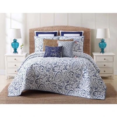 Indienne Paisley Quilt Set Navy/White - Oceanfront Resort 8 Indienne Paisley Quilt Set Navy/White - Oceanfront Resort - Image 6