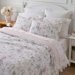 Pink Breezy Floral Quilt Set - Laura Ashley 14 Pink Breezy Floral Quilt Set - Laura Ashley -QUILTS Sales unnamed file 667