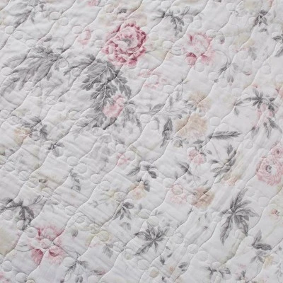 Pink Breezy Floral Quilt Set - Laura Ashley 7 Pink Breezy Floral Quilt Set - Laura Ashley - Image 5