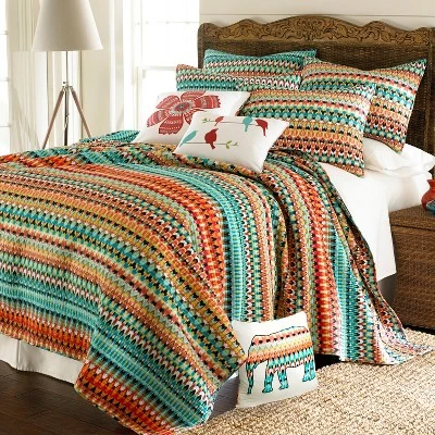 Corona Bohemian Quilt and Pillow Sham Set - Levtex Home 3 Corona Bohemian Quilt and Pillow Sham Set - Levtex Home
