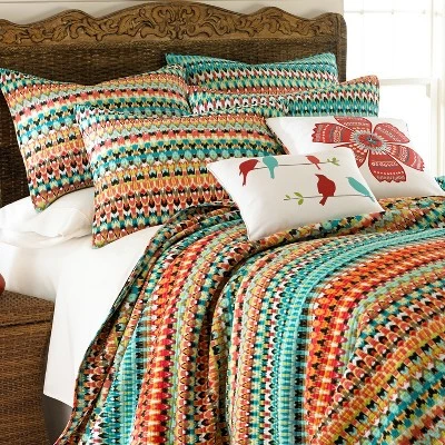 Corona Bohemian Quilt and Pillow Sham Set - Levtex Home 4 Corona Bohemian Quilt and Pillow Sham Set - Levtex Home - Image 2