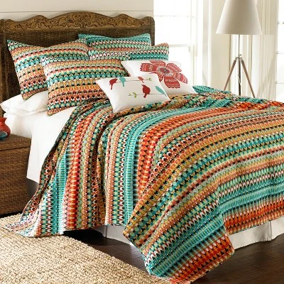 Corona Bohemian Quilt and Pillow Sham Set - Levtex Home 9 Corona Bohemian Quilt and Pillow Sham Set - Levtex Home - Image 7