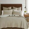 Cross Stitch Taupe Quilt Set - Levtex Home -QUILTS Sales unnamed file 698