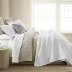 Cross Stitch Taupe Quilt Set - Levtex Home -QUILTS Sales unnamed file 700