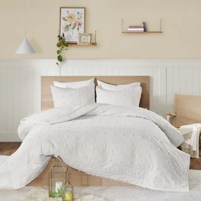 Urban Habitat Kay Cotton Jacquard Coverlet Set Ivory 4 Urban Habitat Kay Cotton Jacquard Coverlet Set Ivory - Image 2