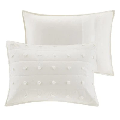 Urban Habitat Kay Cotton Jacquard Coverlet Set Ivory 9 Urban Habitat Kay Cotton Jacquard Coverlet Set Ivory - Image 7