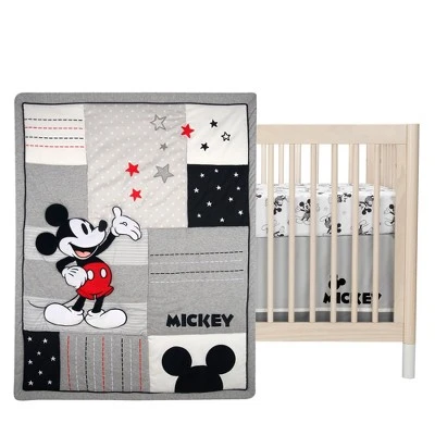 Lambs & Ivy Disney Baby Magical Mickey Mouse 3-Piece Crib Bedding Set - Gray 3 Lambs & Ivy Disney Baby Magical Mickey Mouse 3-Piece Crib Bedding Set - Gray