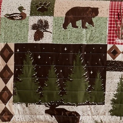 Great Bay Home Rustic Lodge Printed Reversible Quilt Set 5 Great Bay Home Rustic Lodge Printed Reversible Quilt Set - Image 3