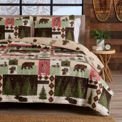Great Bay Home Rustic Lodge Printed Reversible Quilt Set 11 Great Bay Home Rustic Lodge Printed Reversible Quilt Set -QUILTS Sales unnamed file 750