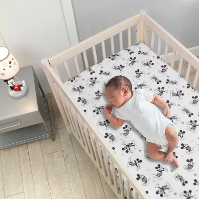 Lambs & Ivy Disney Baby Magical Mickey Mouse 3-Piece Crib Bedding Set - Gray 6 Lambs & Ivy Disney Baby Magical Mickey Mouse 3-Piece Crib Bedding Set - Gray - Image 4
