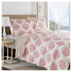 Coral Quilt Set Laura Ashley -QUILTS Sales unnamed file 761