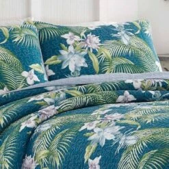 Southern Breeze Quilt & Sham Set Blue - Tommy Bahama