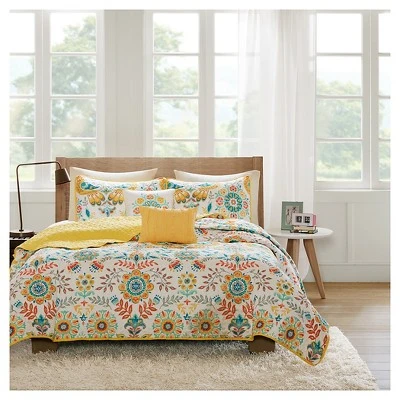 Intelligent Design Eva Paisley Quilted Coverlet Set 3 Intelligent Design Eva Paisley Quilted Coverlet Set
